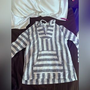 stripped blue beachy long sleeves